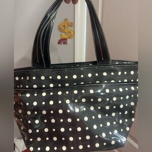 Nine West Black and White Polka Dot Tote